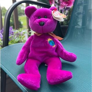 “Millennium” the Bear *RARE FIND*  1999 TY Original Beanie Baby